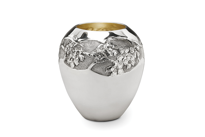 Galmer Silver Apple Blossom Vase