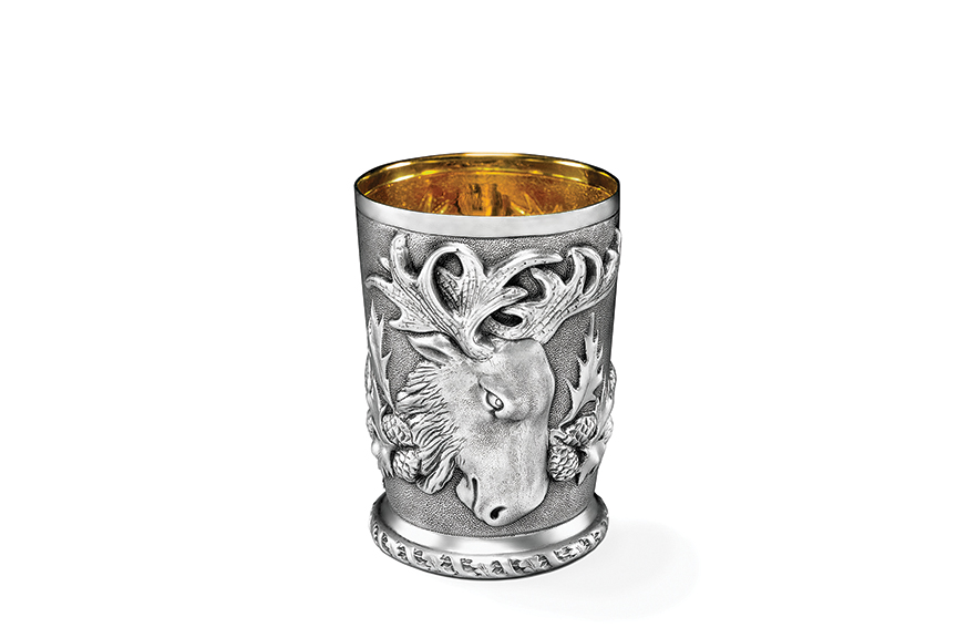 Galmer Silver Moose Julep Cup