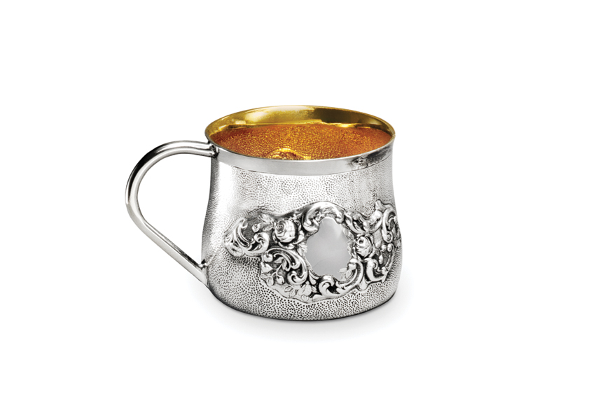 Galmer Silver Baroque Scroll Baby Cup