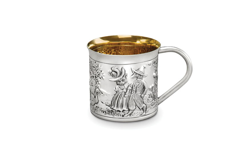 Galmer Silver Cat Fairy Tale Baby Cup