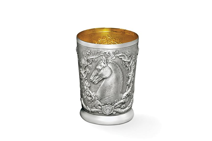Galmer Silver Horse Julep Cup