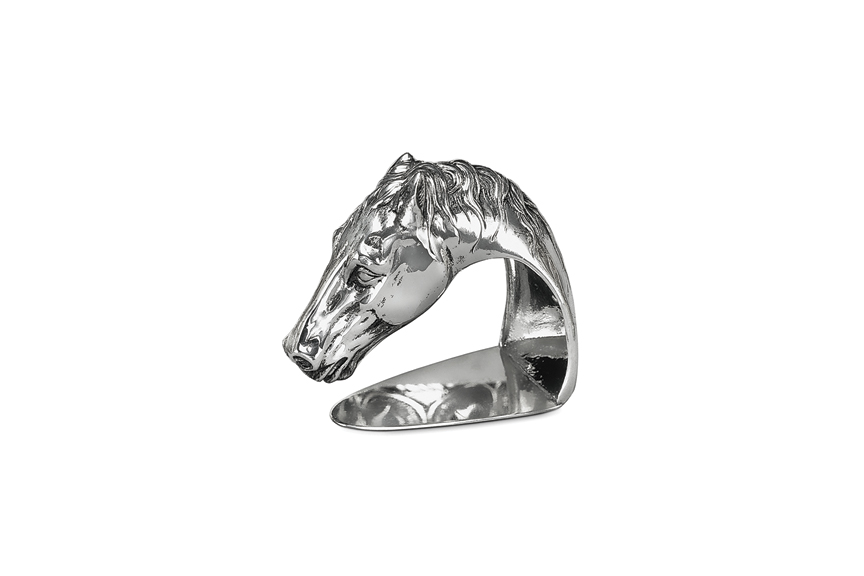 Galmer Silver 3D Horse Napkin Ring