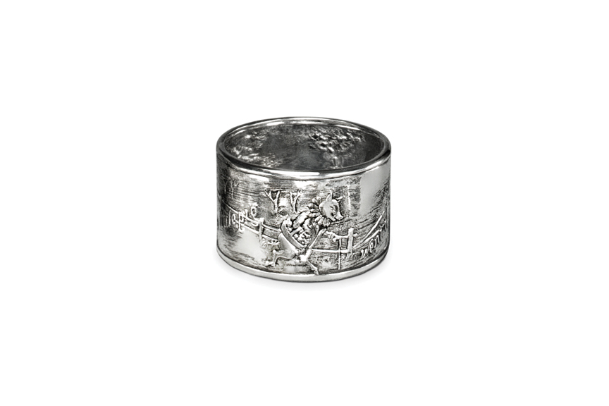Galmer Silver Pig Napkin Ring